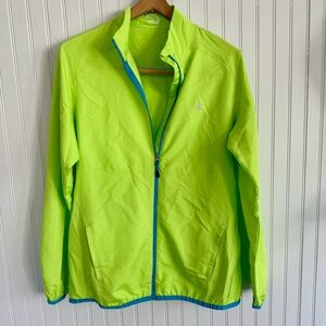 Champion Elite Windbreaker Size Small Neon Green Jacket